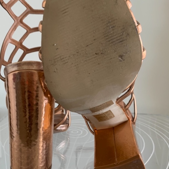 Steve Madden rose gold cage heel - Picture 3 of 5